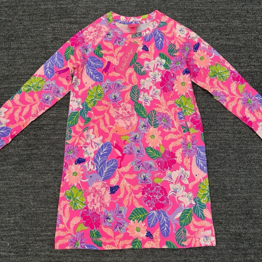 Lily Pulitzer Mini Beach Comber Dress Girls XL Pink Isle Best of Friends Preppy
